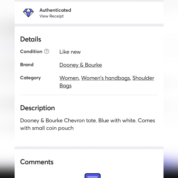 Dooney & Bourke Chevron Tote - Picture 16 of 16